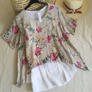 Two in one cotton top from Italy